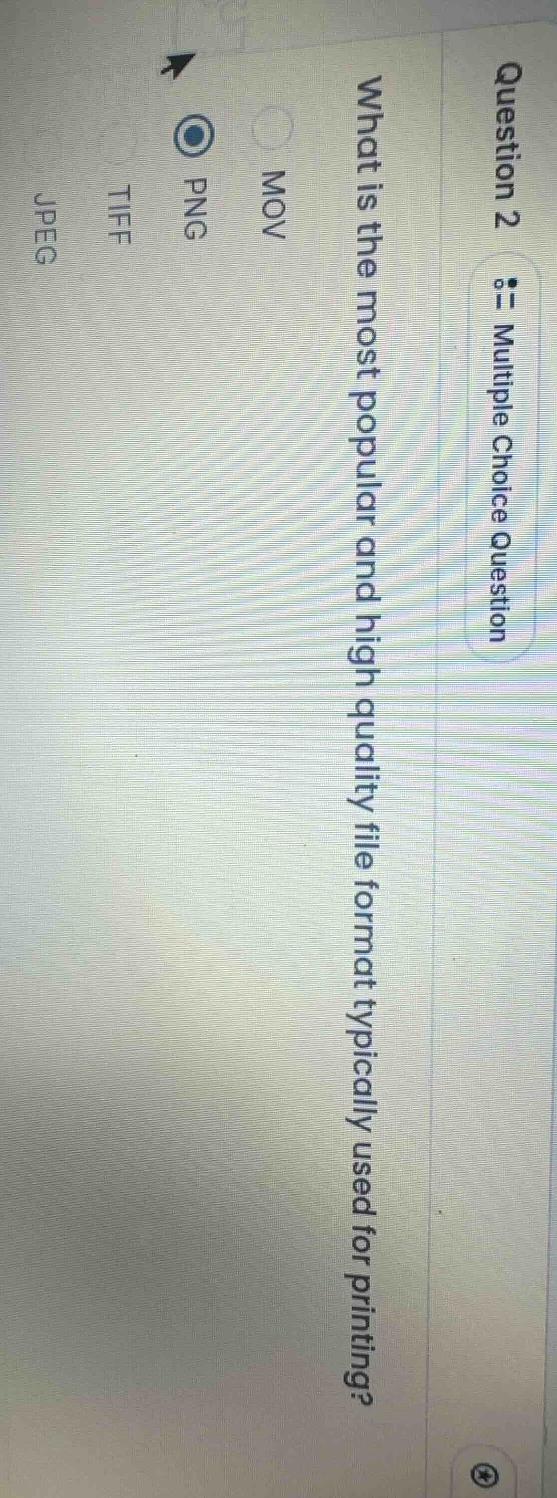 question 2 multiple choice question what is the most popular and high q…