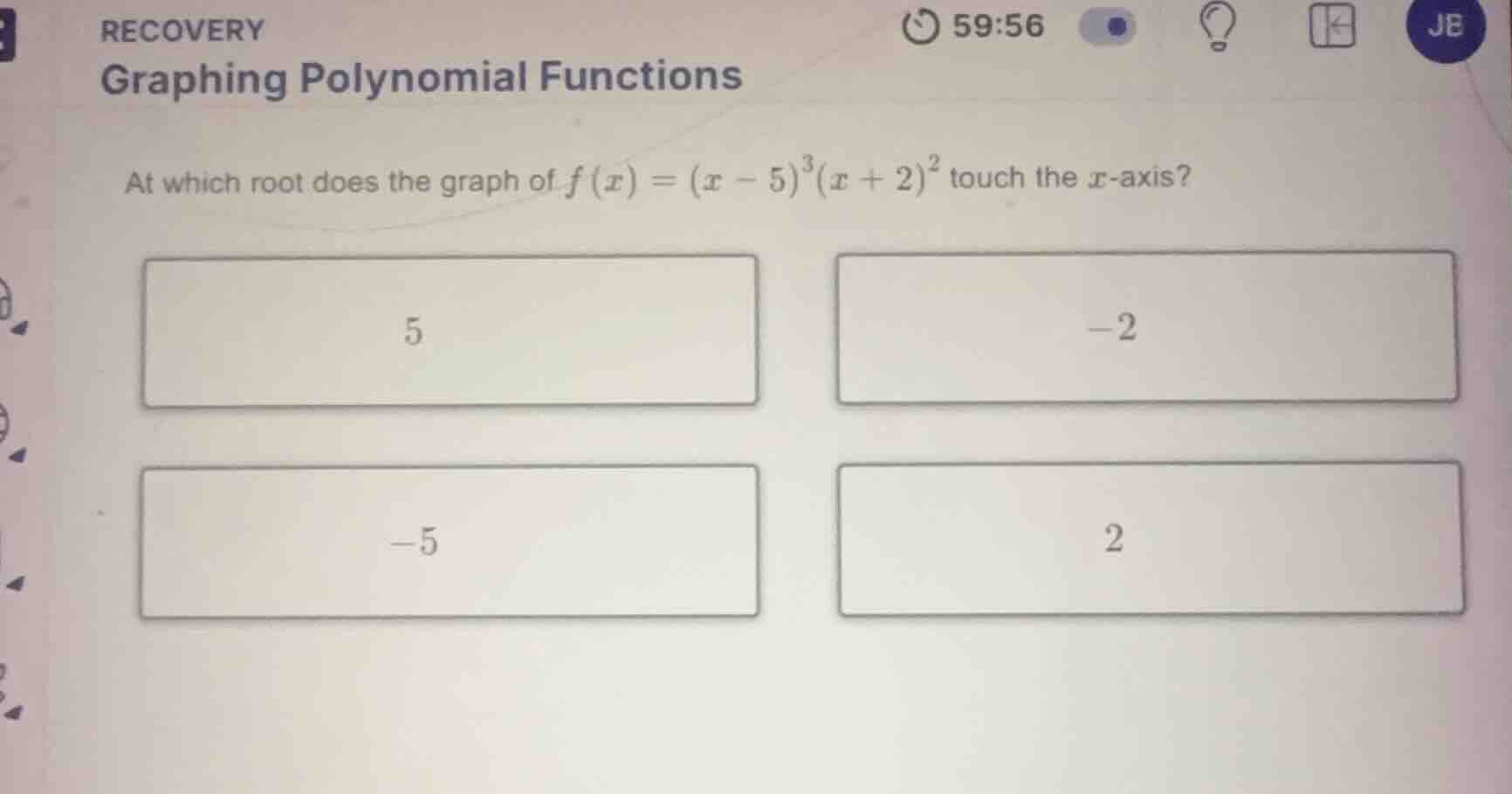recovery graphing polynomial functions at which root does the graph of …