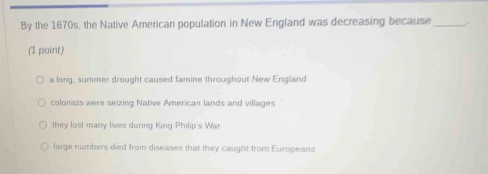 by the 1670s, the native american population in new england was decreas…
