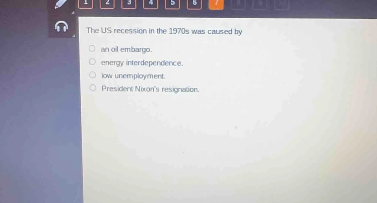 the us recession in the 1970s was caused by an oil embargo. energy inte…