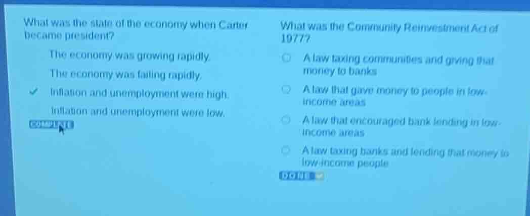 what was the state of the economy when carter became president? the eco…
