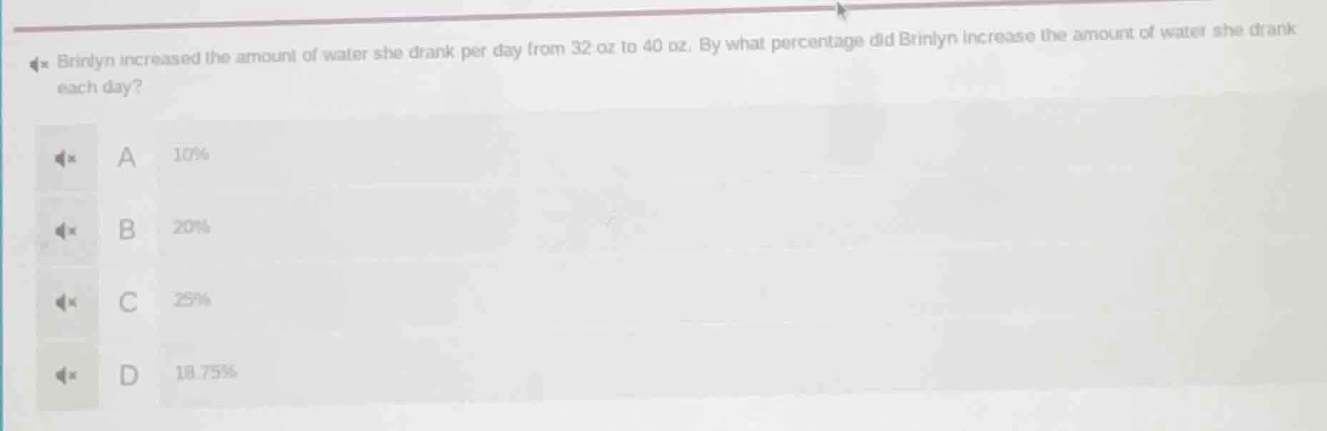 brinlyn increased the amount of water she drank per day from 32 oz to 4…