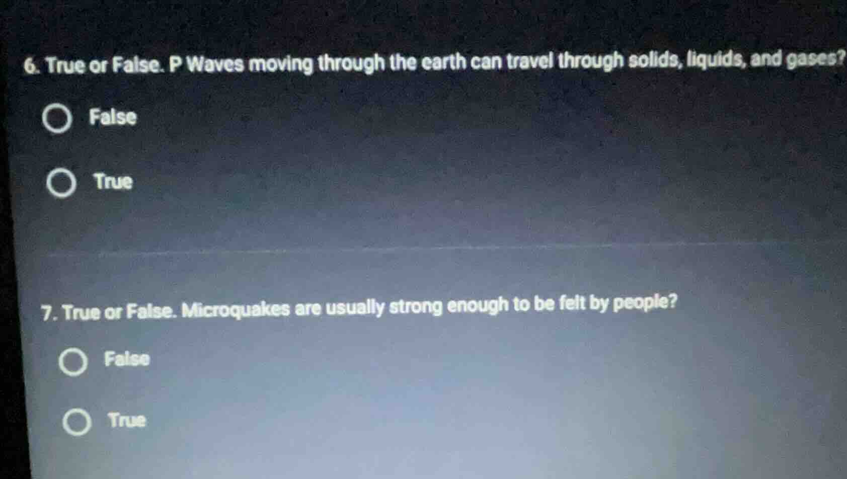 6. true or false. p waves moving through the earth can travel through s…