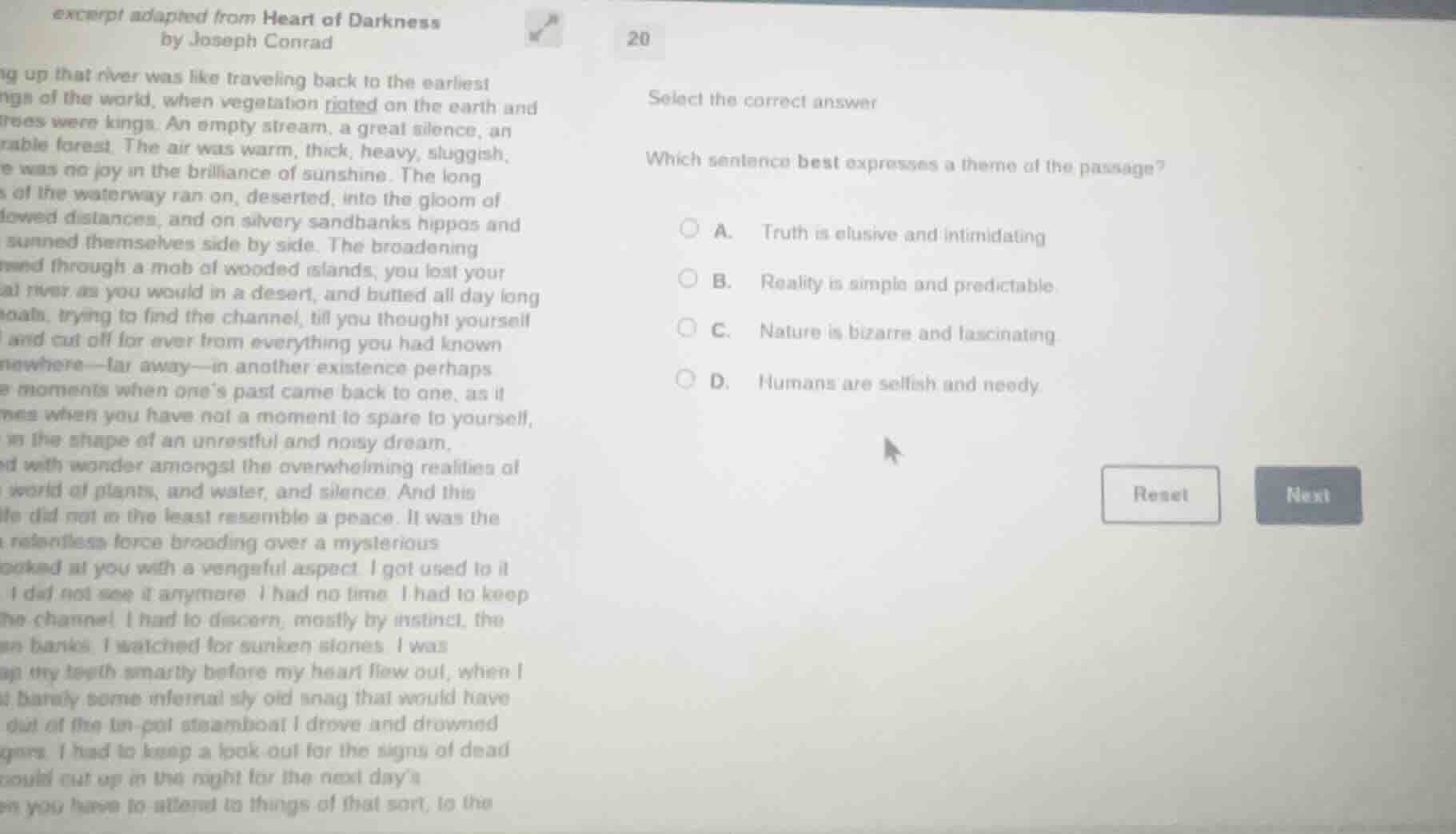 excerpt adapted from heart of darkness by joseph conrad g up that river…