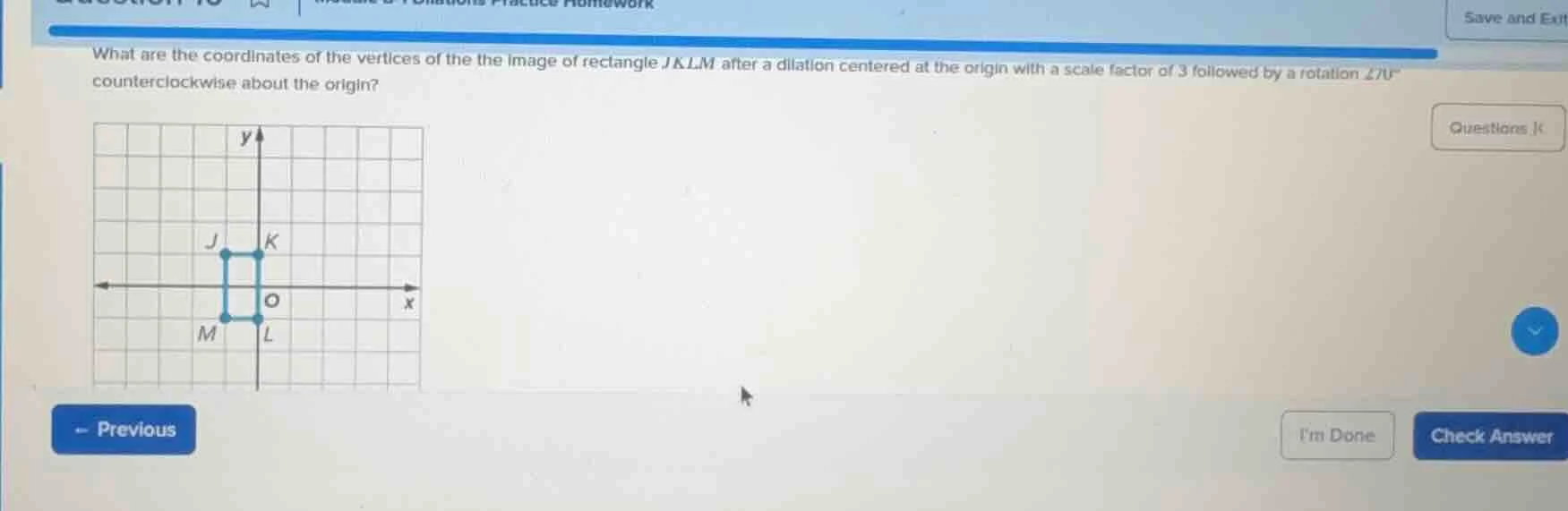 what are the coordinates of the vertices of the the image of rectangle …