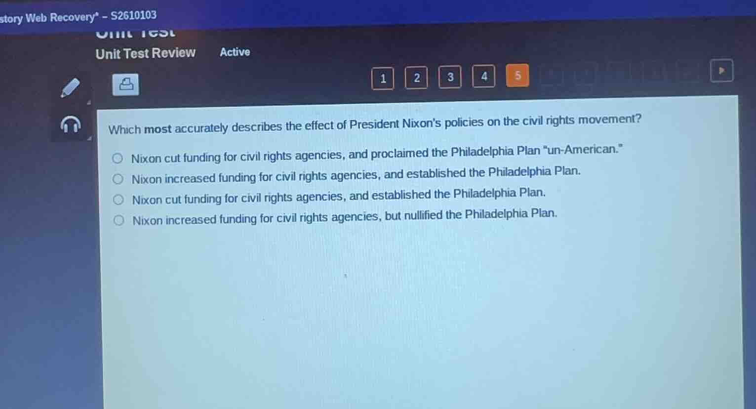 which most accurately describes the effect of president nixon’s policie…