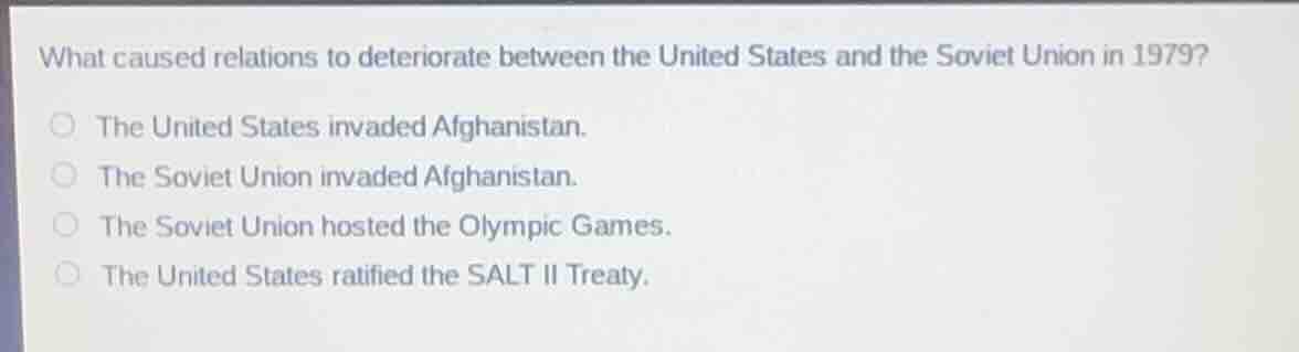 what caused relations to deteriorate between the united states and the …