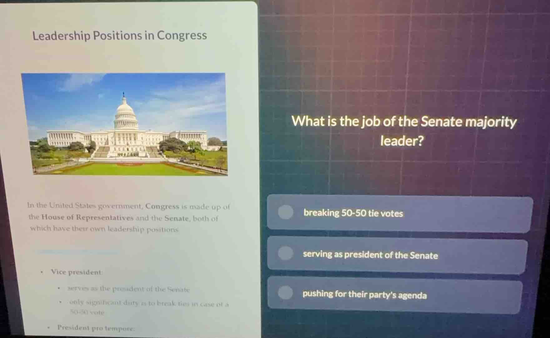leadership positions in congress in the united states government, congr…