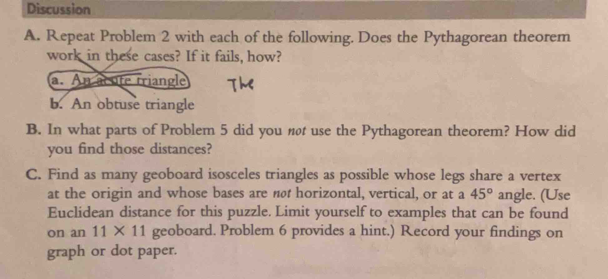 discussion a. repeat problem 2 with each of the following. does the pyt…