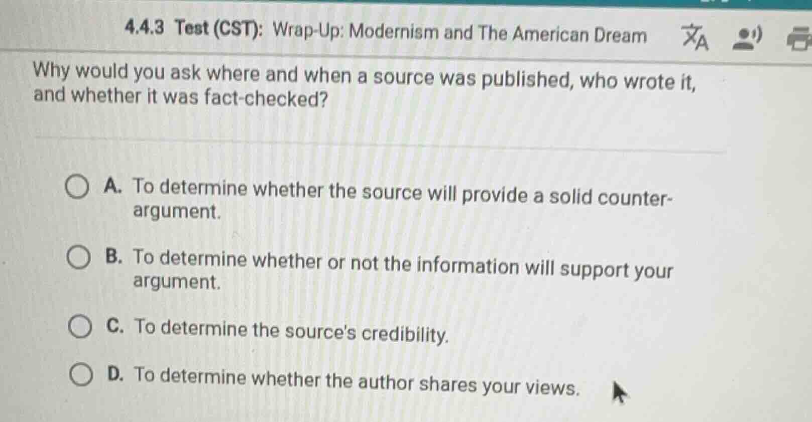 4.4.3 test (cst): wrap-up: modernism and the american dream why would y…