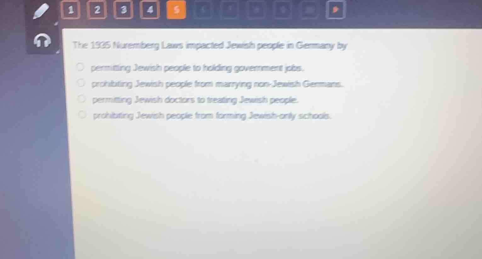 the 1935 nuremberg laws impacted jewish people in germany by permitting…