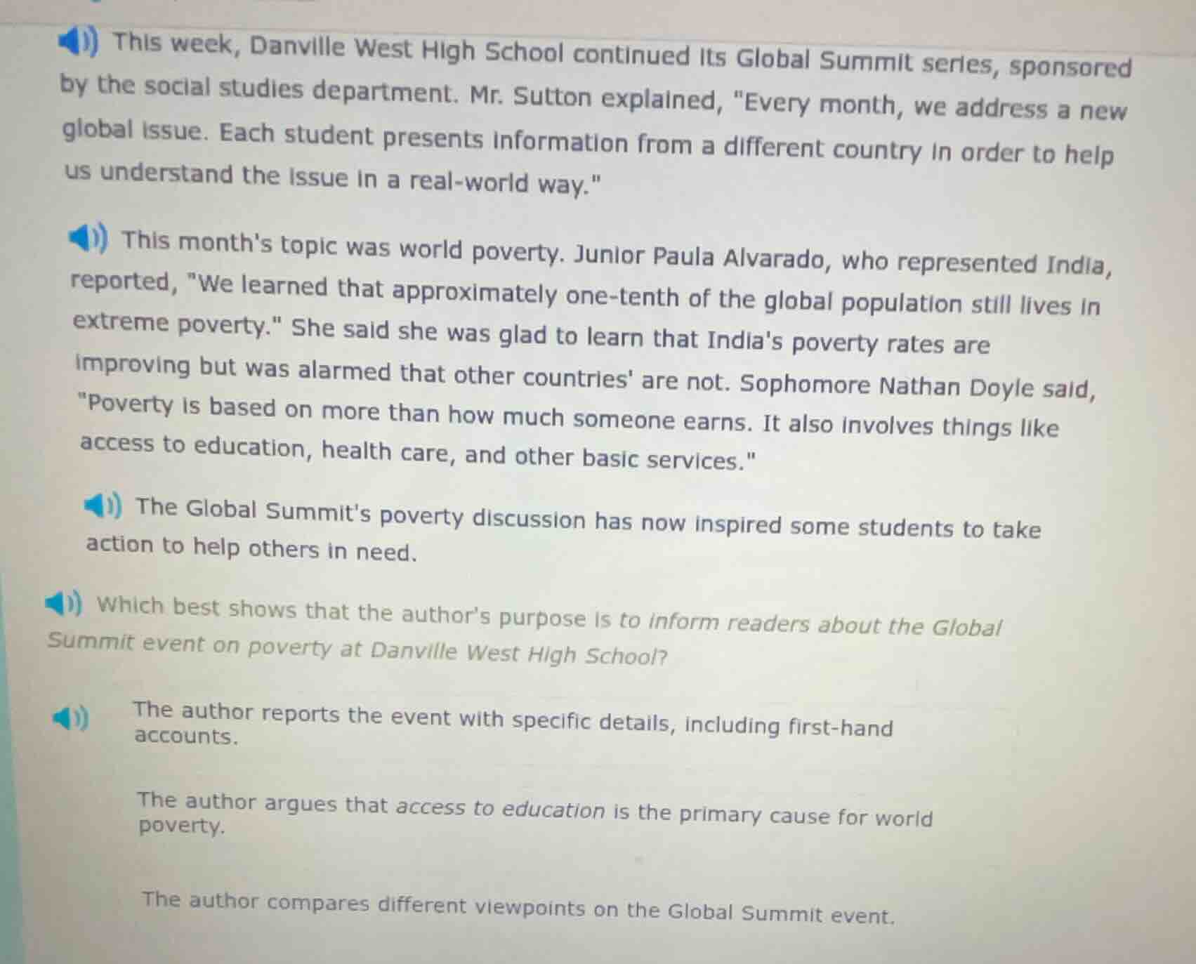 this week, danville west high school continued its global summit series…