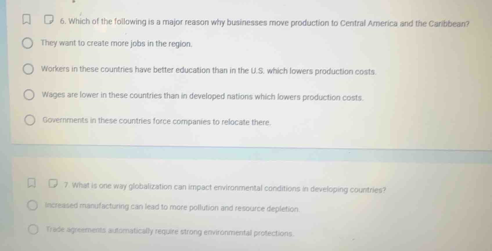 6. which of the following is a major reason why businesses move product…