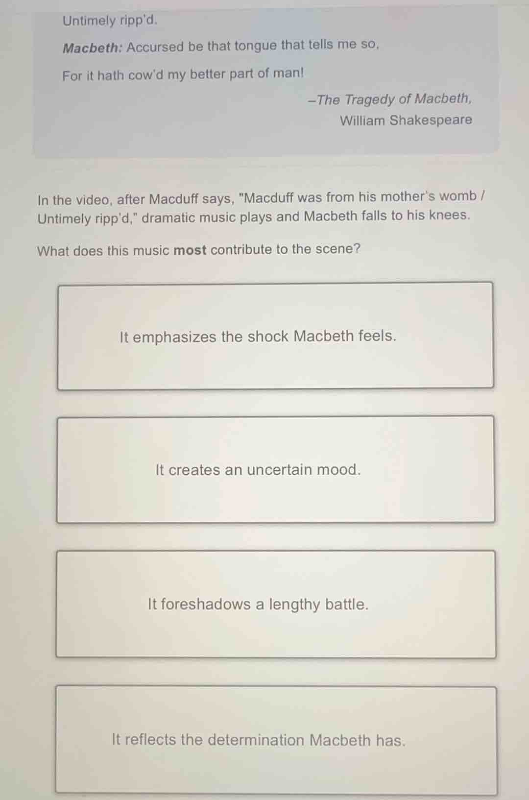 untimely rippd. macbeth: accursed be that tongue that tells me so, for …
