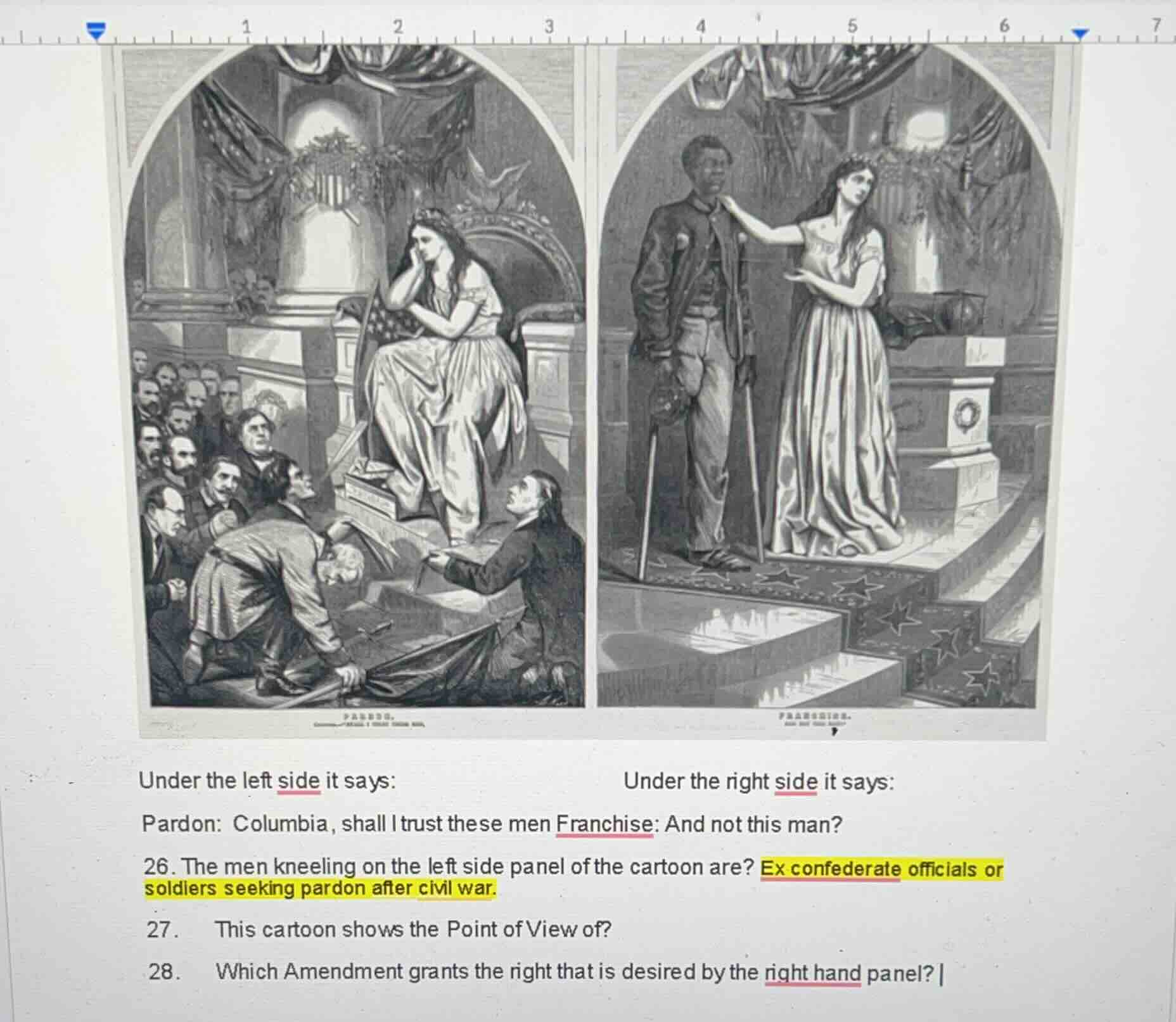 under the left side it says: pardon: columbia, shall i trust these men …