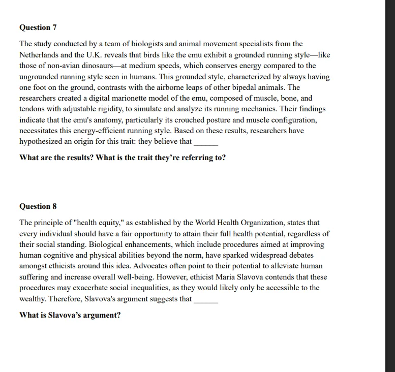 question 7 the study conducted by a team of biologists and animal movem…