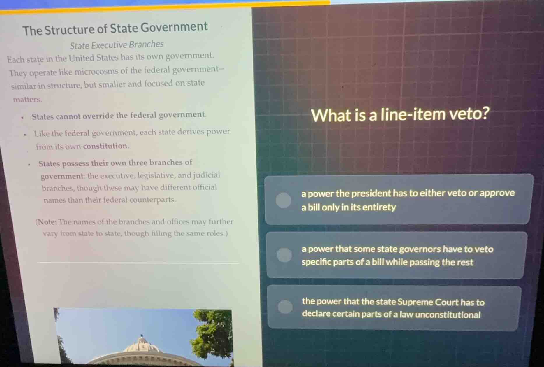 the structure of state government state executive branches each state i…