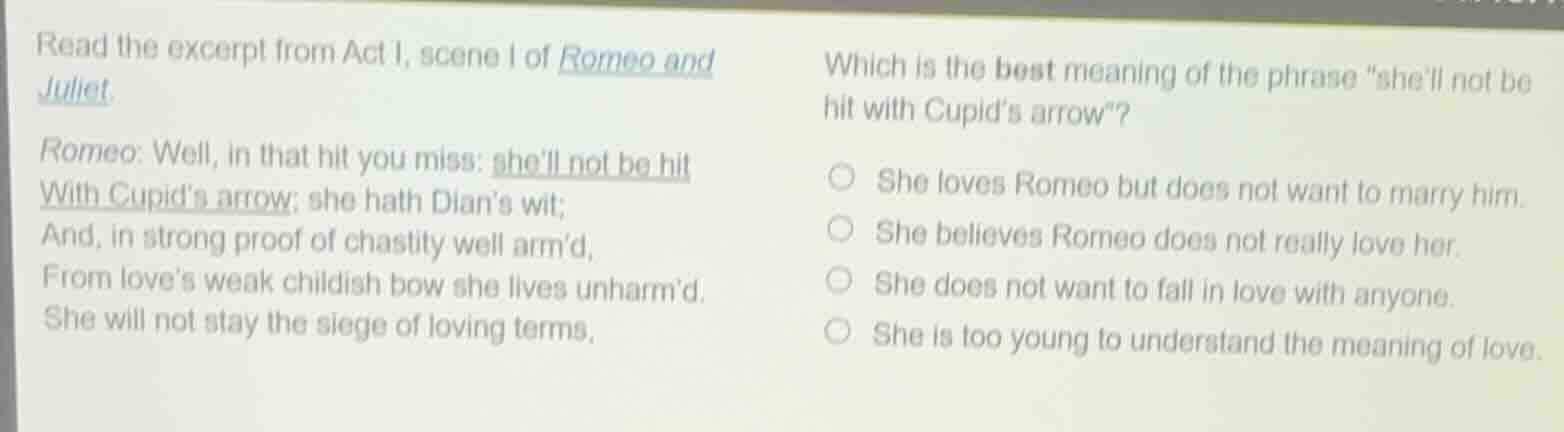 read the excerpt from act i, scene 1 of romeo and juliet. romeo: well, …