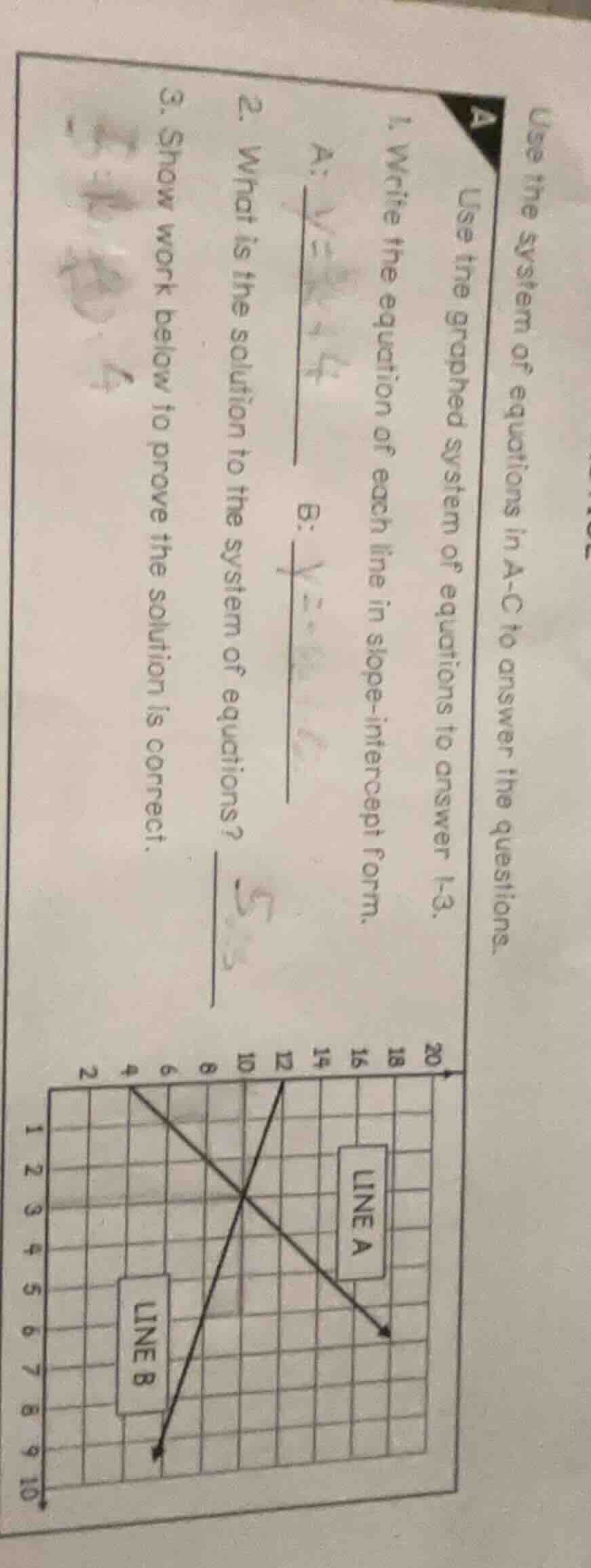 use the system of equations in a - c to answer the questions. a use the…