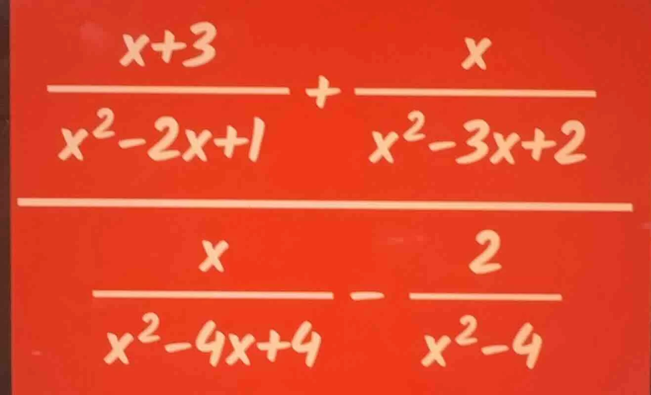 simplify the following rational expressions: \\(\\frac{x + 3}{x^2 - 2x …