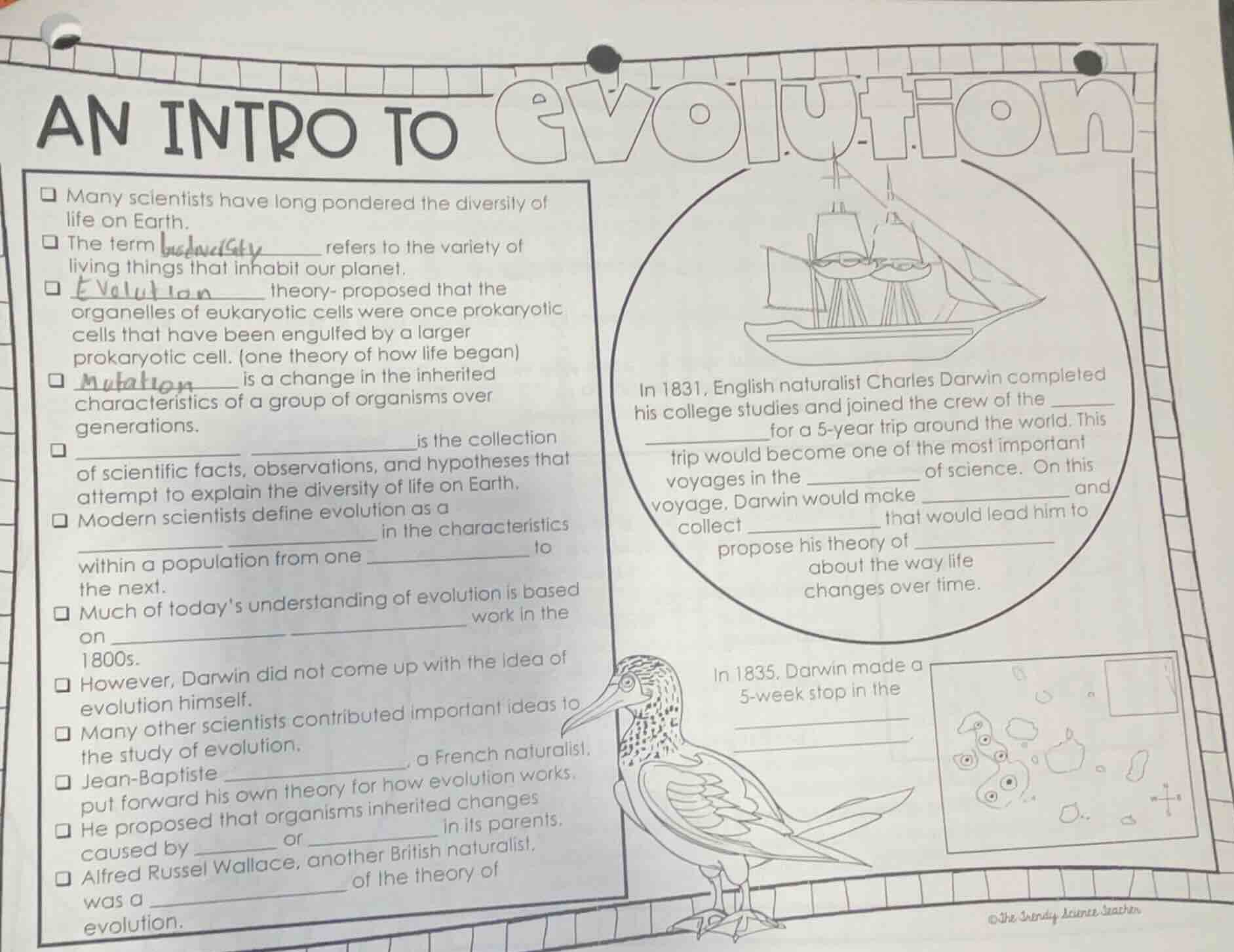 an intro to evolution - many scientists have long pondered the diversit…