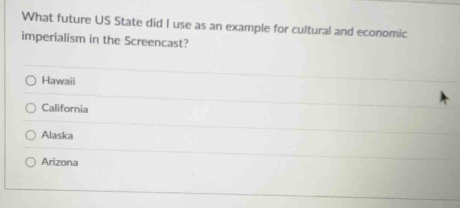 what future us state did i use as an example for cultural and economic …