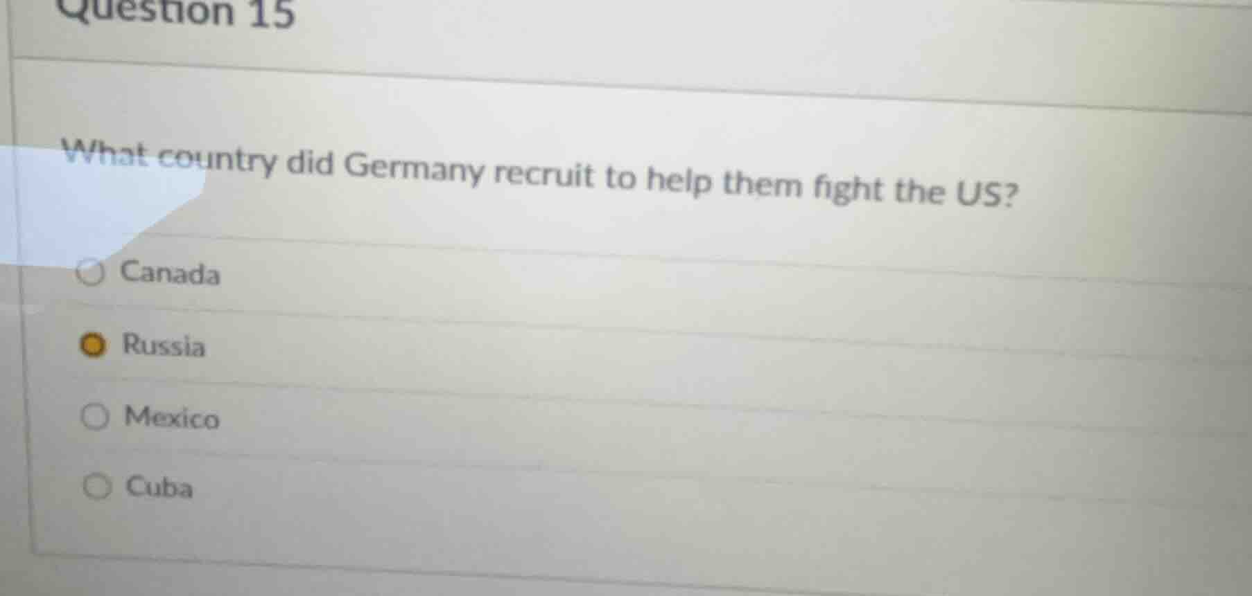 question 15 what country did germany recruit to help them fight the us?…