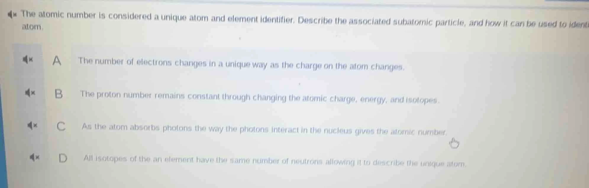 the atomic number is considered a unique atom and element identifier. d…