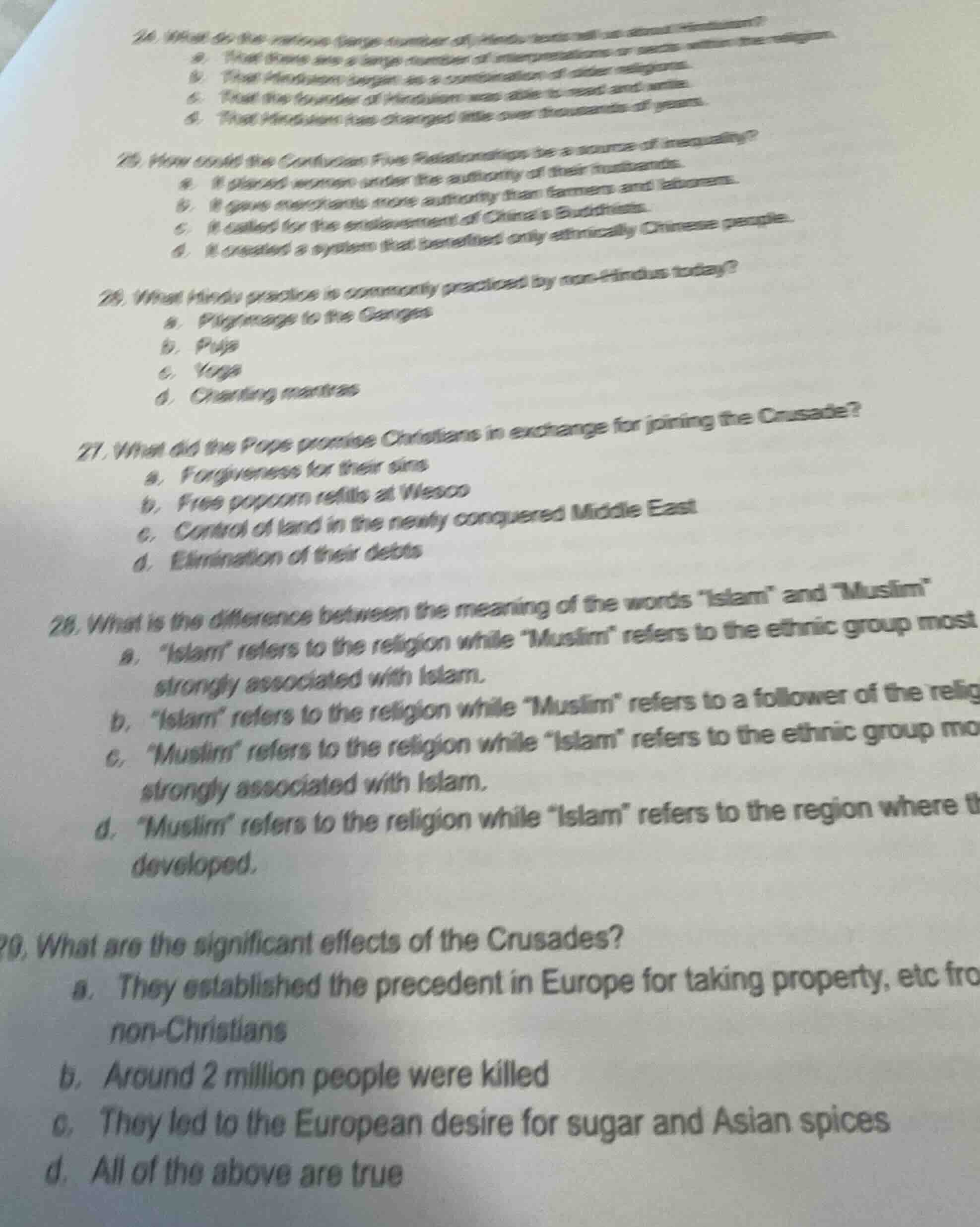 24. what do the various (large number of) hindu texts tell us about hin…