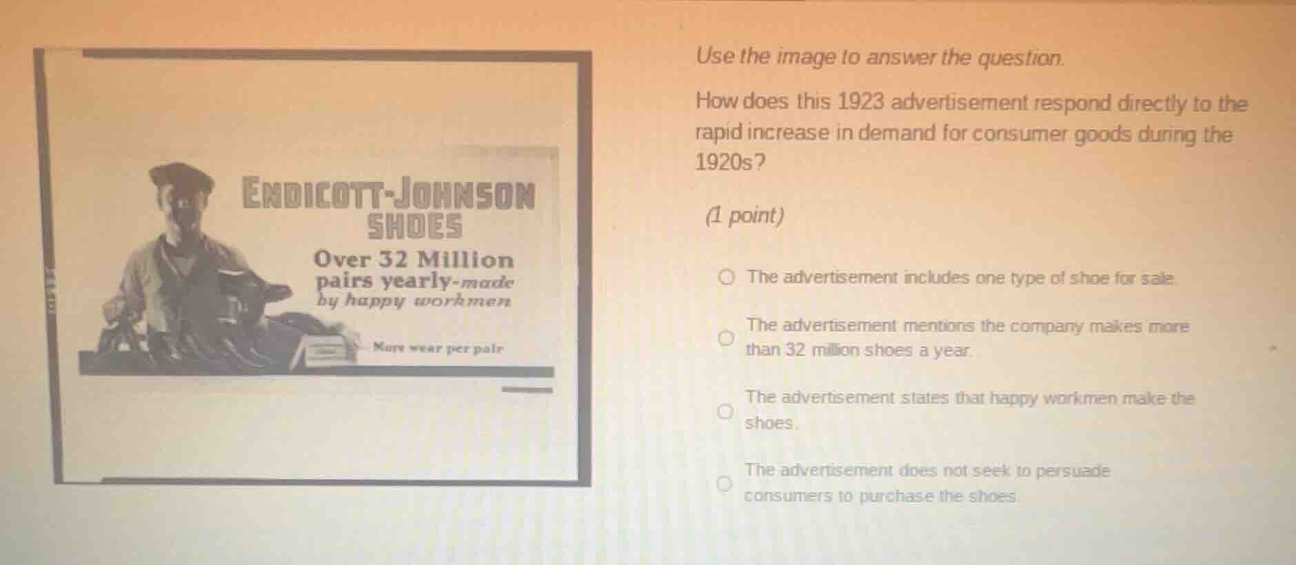 use the image to answer the question. how does this 1923 advertisement …