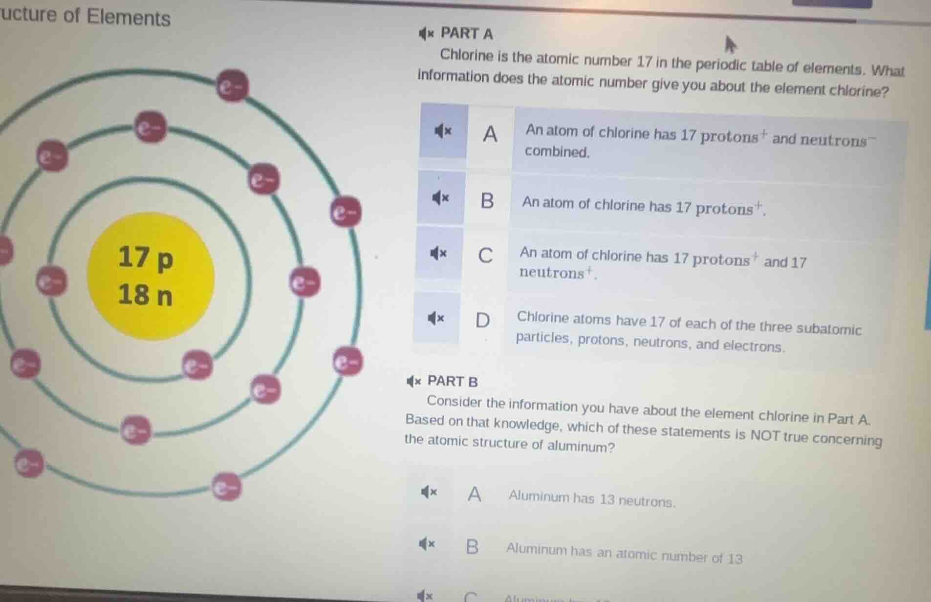 ucture of elements part a chlorine is the atomic number 17 in the perio…