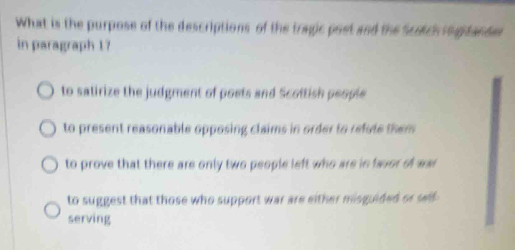 what is the purpose of the descriptions of the fragile poet and the see…