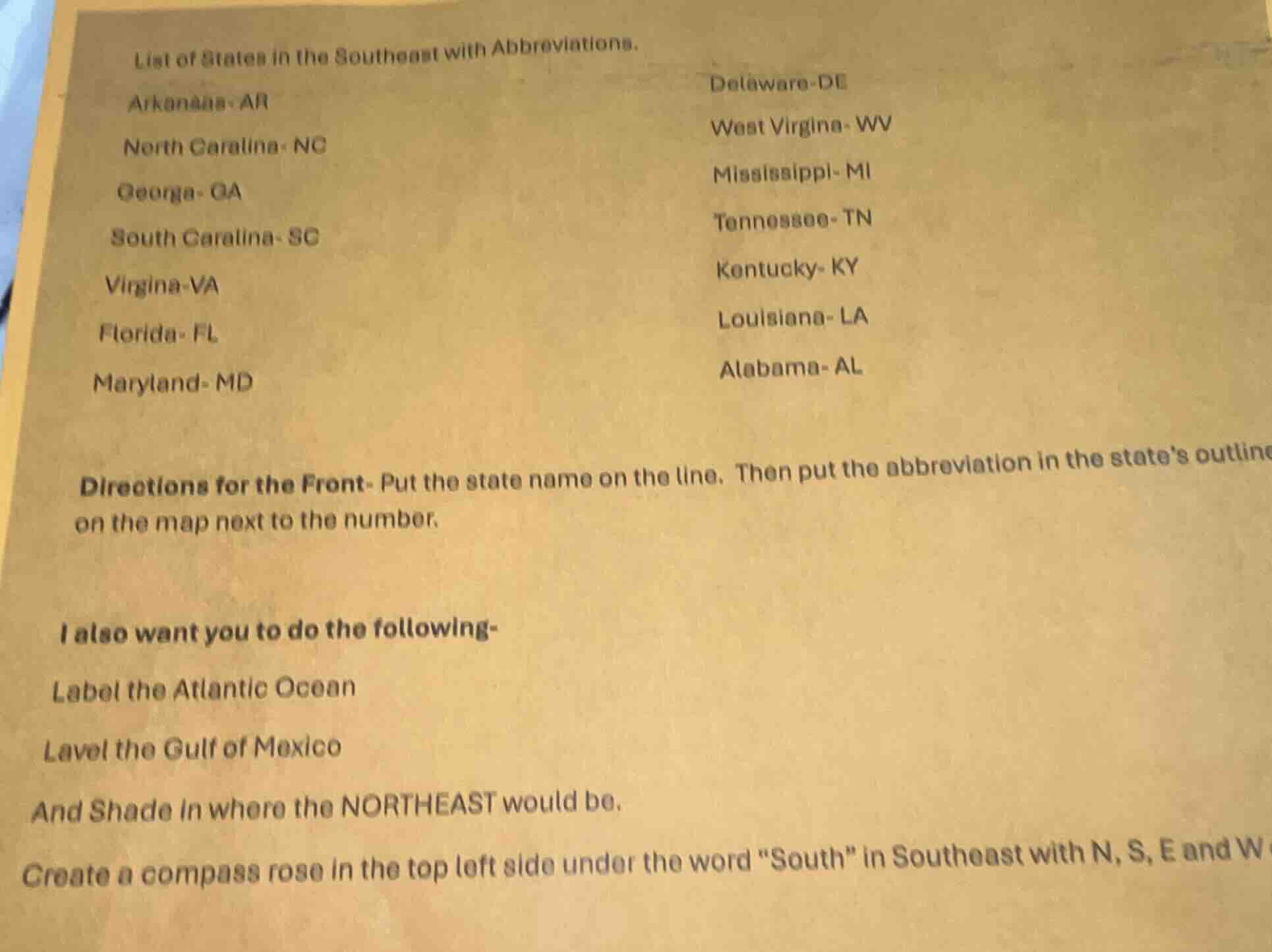 list of states in the southeast with abbreviations. arkansas - ar north…