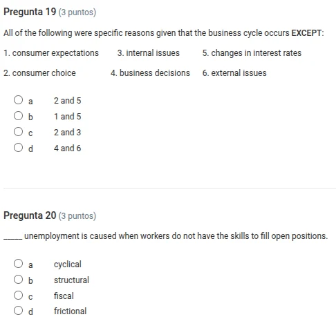 pregunta 19 (3 puntos) all of the following were specific reasons given…