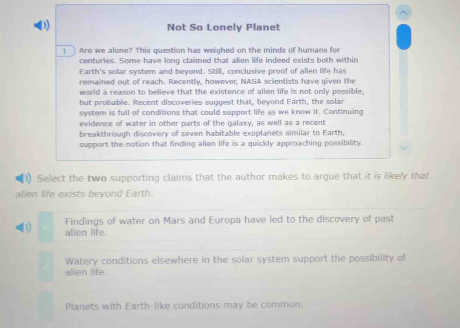 not so lonely planet 1 are we alone? this question has weighed on the m…
