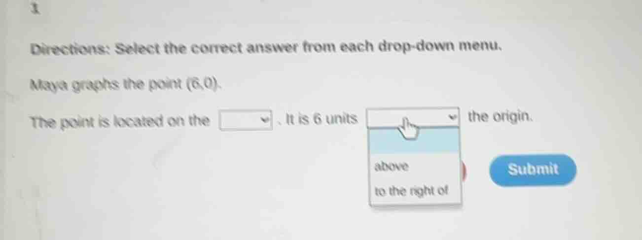 1. directions: select the correct answer from each drop - down menu. ma…