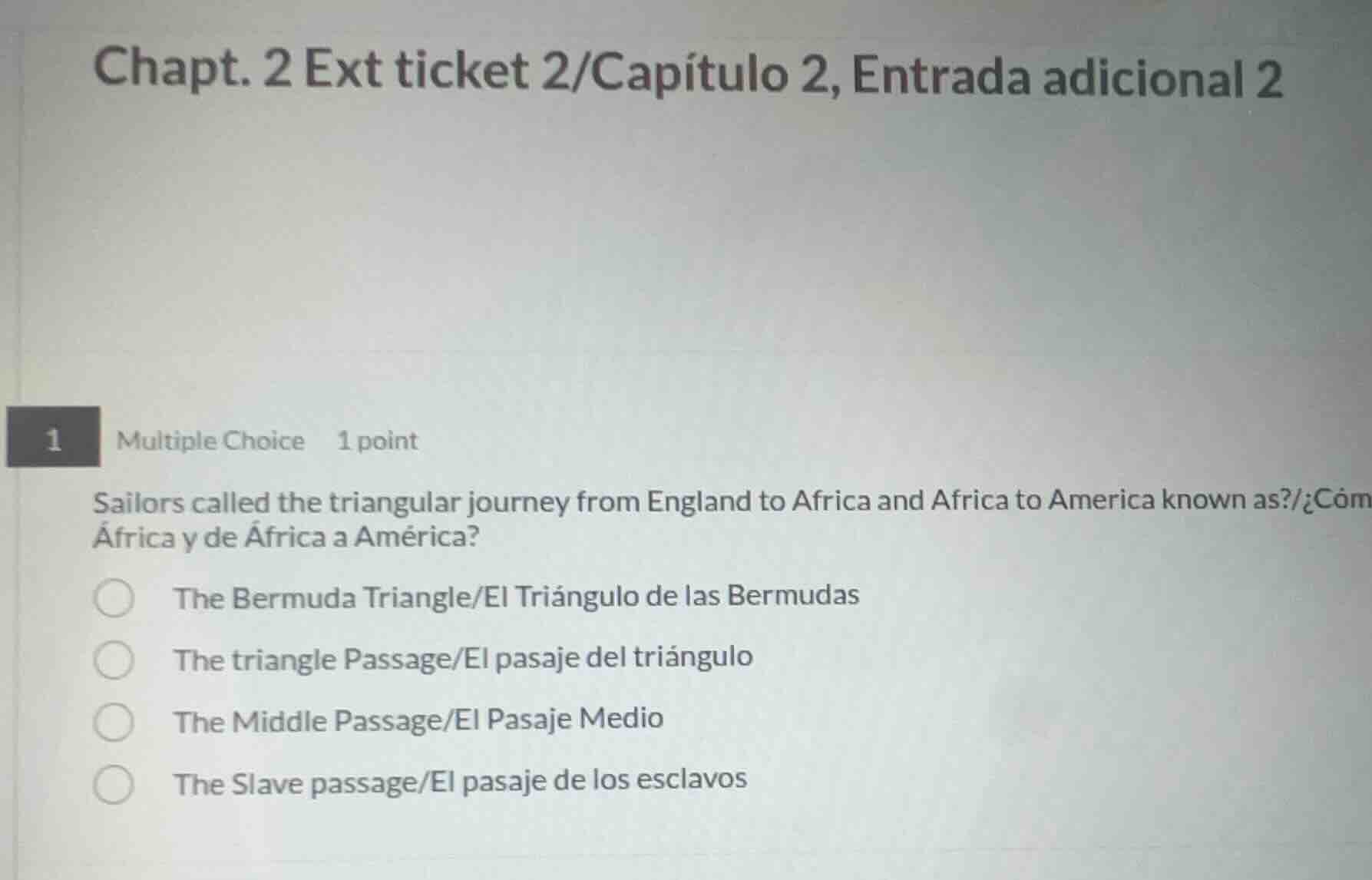 chapt. 2 ext ticket 2/capítulo 2, entrada adicional 2 1 multiple choice…
