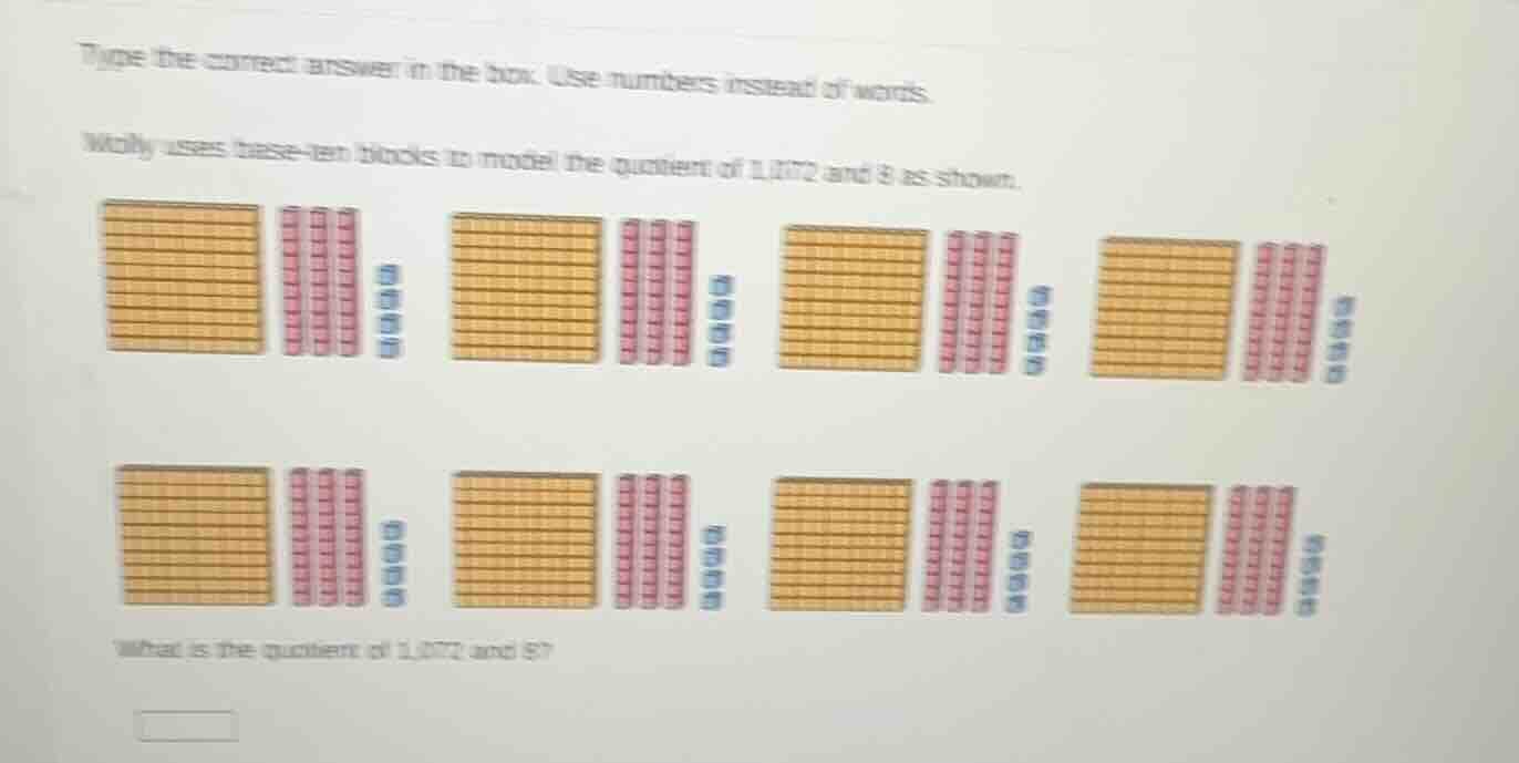 type the correct answer in the box. use numbers instead of words. wally…