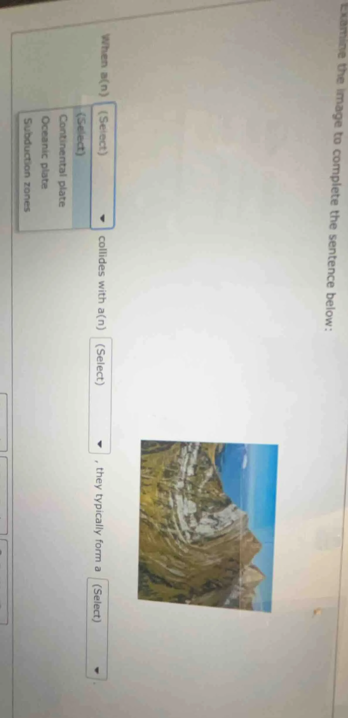 examine the image to complete the sentence below: when a(n) (select) (s…