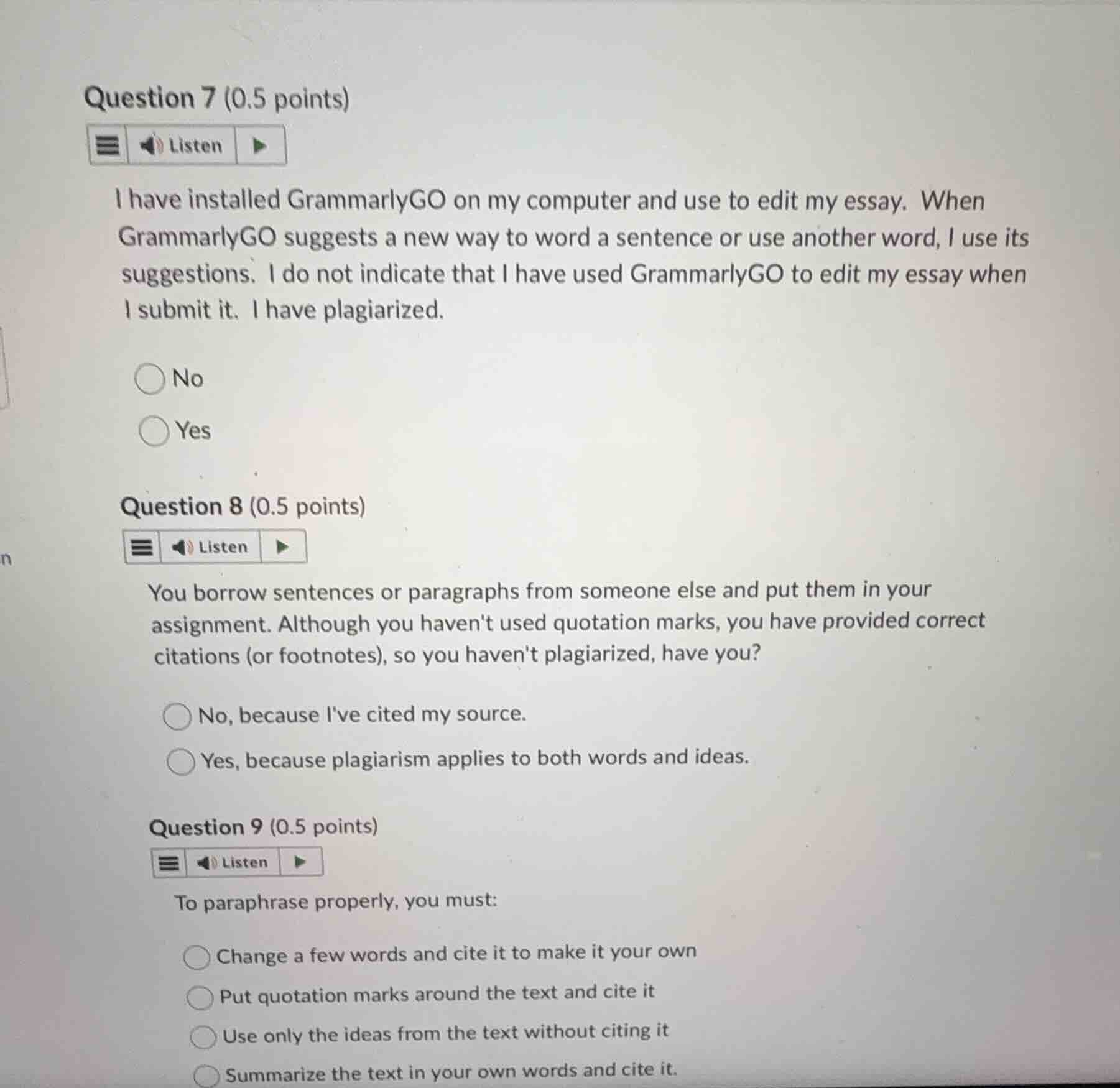 question 7 (0.5 points) i have installed grammarlygo on my computer and…