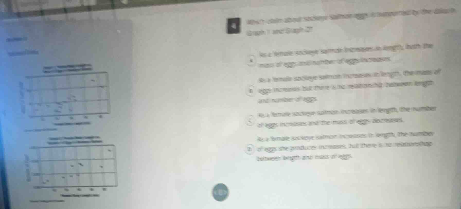 4 which claim about sockeye salmon eggs is supported by the data in gra…