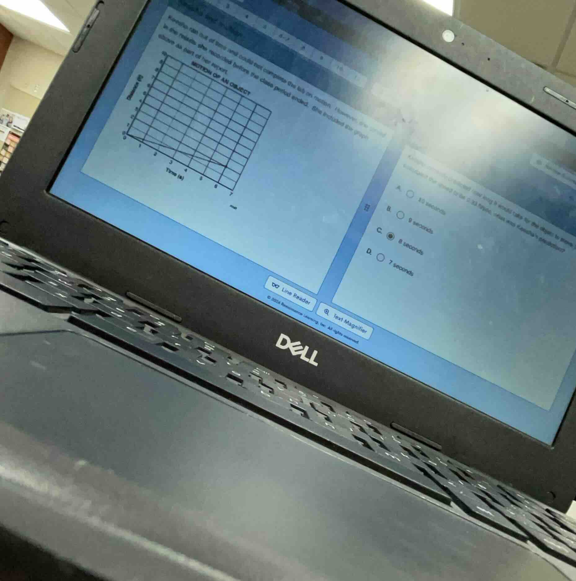 kennedy did out of time and could not complete the lab on motion. howev…