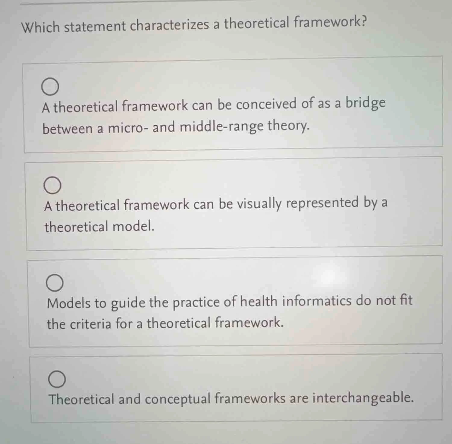 which statement characterizes a theoretical framework? a theoretical fr…
