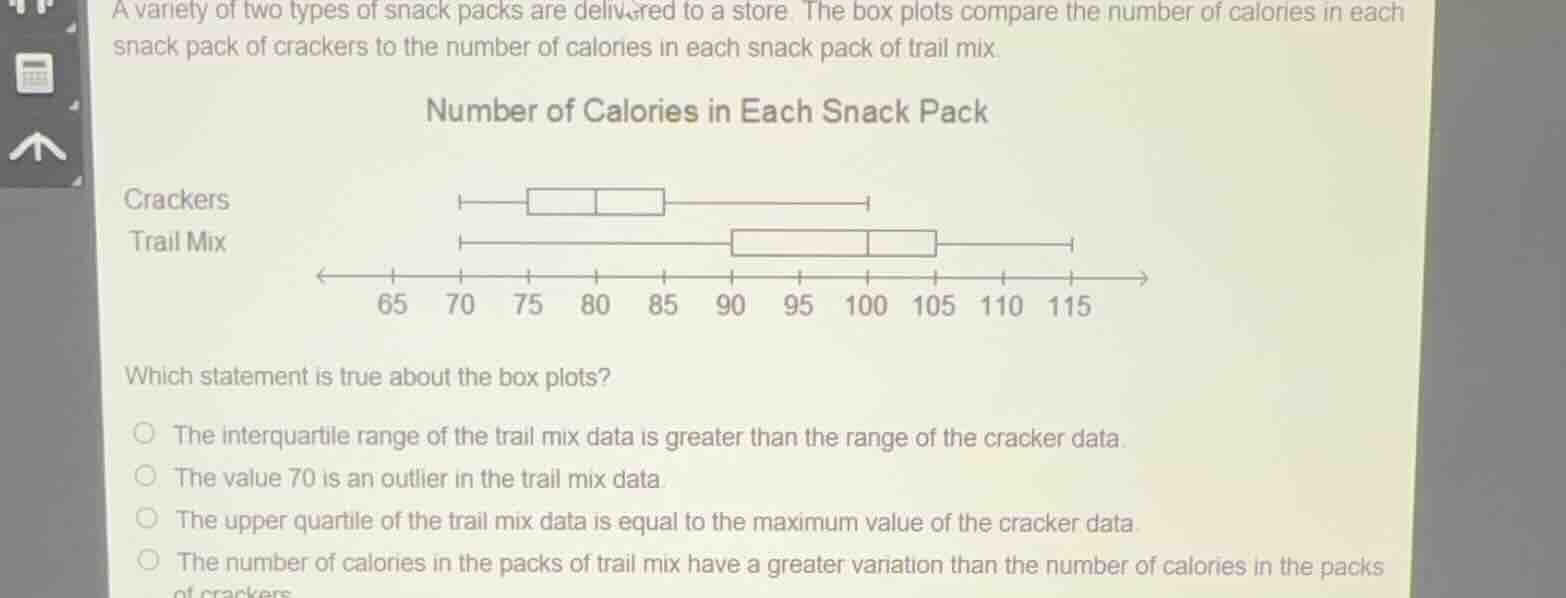 a variety of two types of snack packs are delivered to a store. the box…