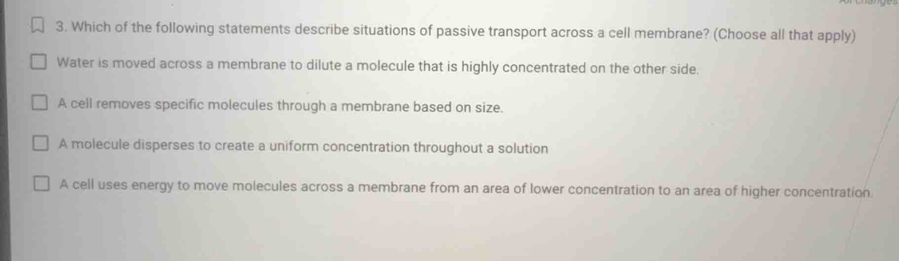 3. which of the following statements describe situations of passive tra…