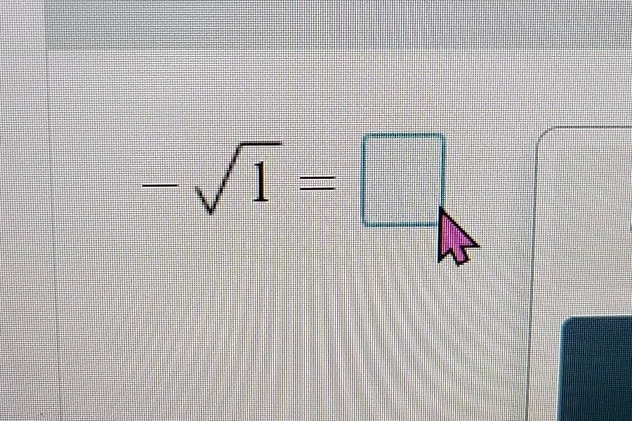 $-sqrt{1} = \\square$