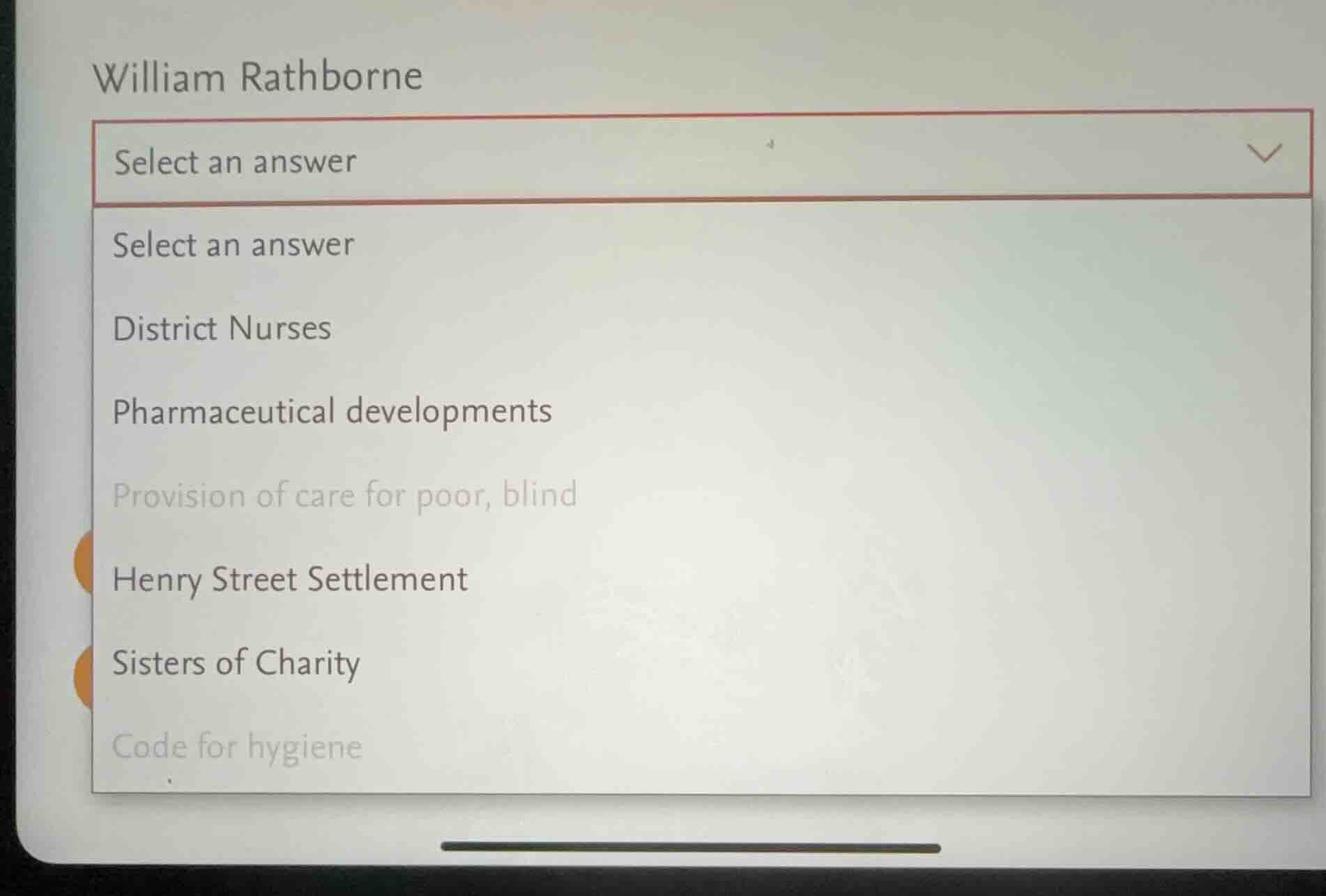 william rathborne select an answer select an answer district nurses pha…