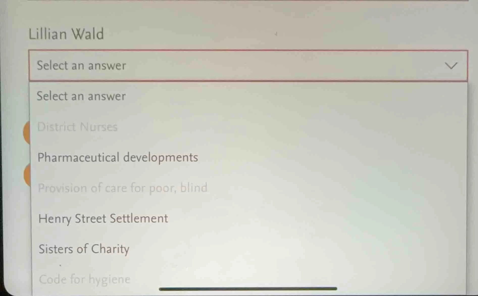 lillian wald select an answer select an answer district nurses pharmace…