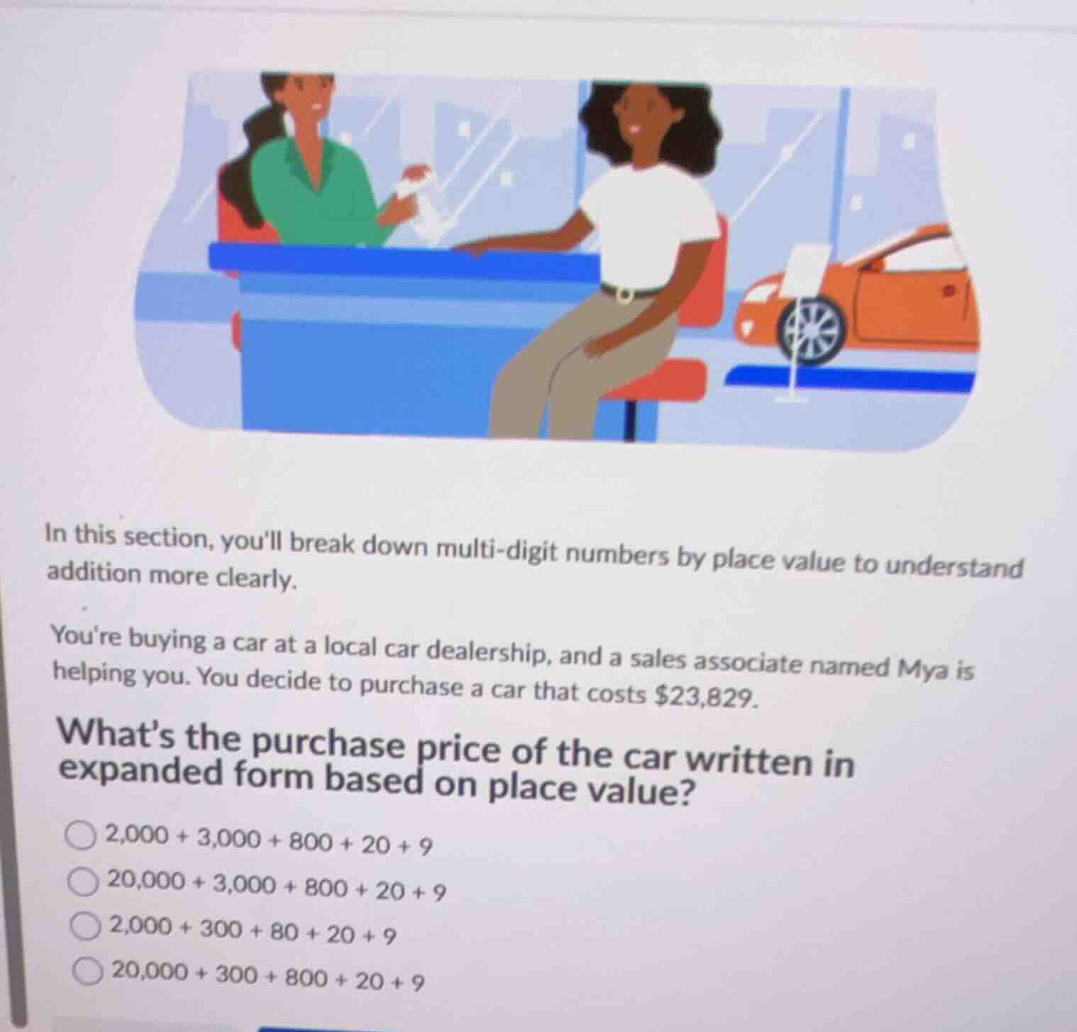 in this section, youll break down multi-digit numbers by place value to…