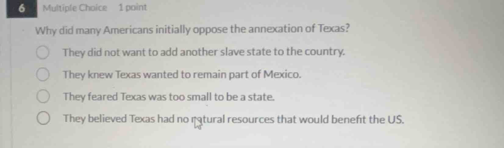 6 multiple choice 1 point why did many americans initially oppose the a…